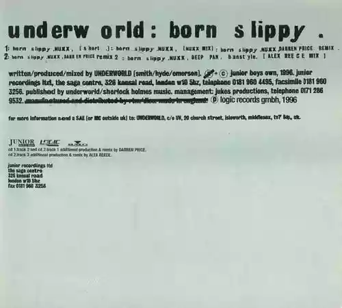 Cover di Born Slippy .NUXX