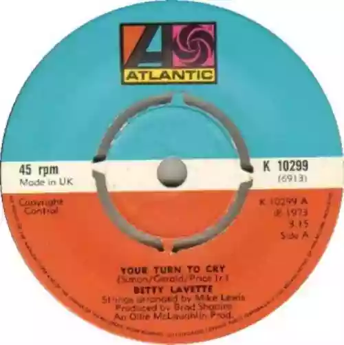 Cover Bettye LaVette - Your Turn To Cry / Soul Tambourine